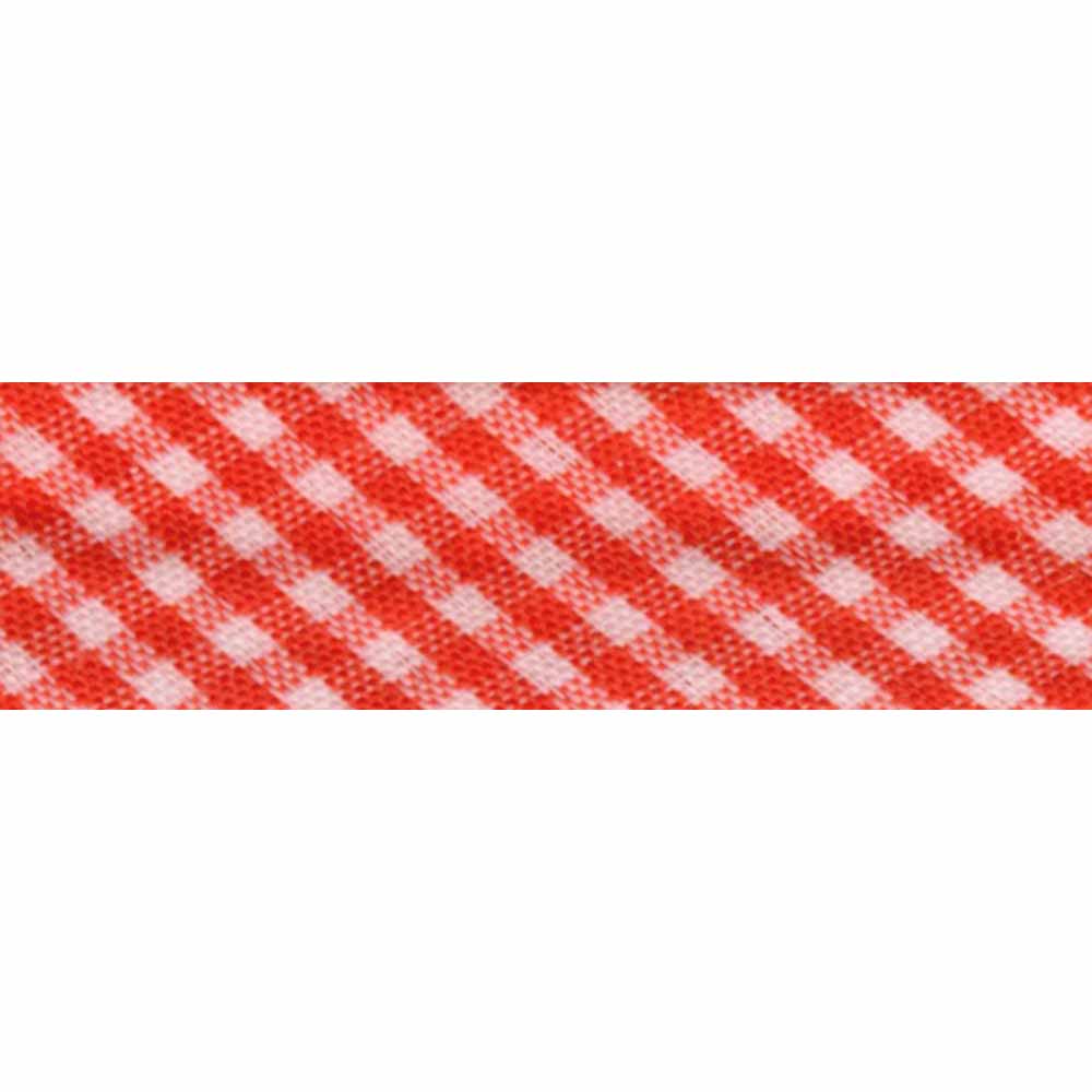 UNIQUE Extra Wide Double Fold Printed Bias Tape 14mm 1/4" - Red