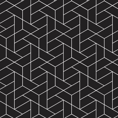 Black Tiled Geometric for Camelot Fabrics