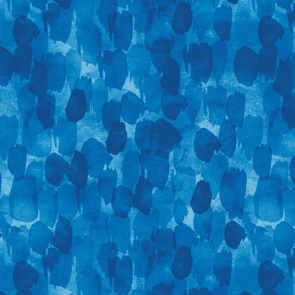 Brush Strokes in Classic Blue from Mixology by Camelot Fabrics