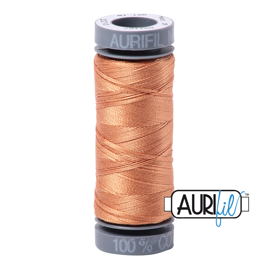 Aurifil Cotton Thread — Caramel 2210 — Small 28wt