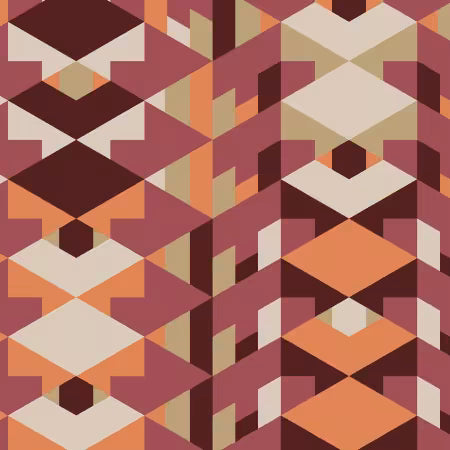 Hollyhock Red/Orange Modal Rayon - for Frank Lloyd Wright Collection for Cloud Nine fabrics