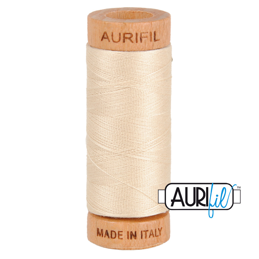 Aurifil Cotton Thread — Light Beige 2310 — Small 80wt