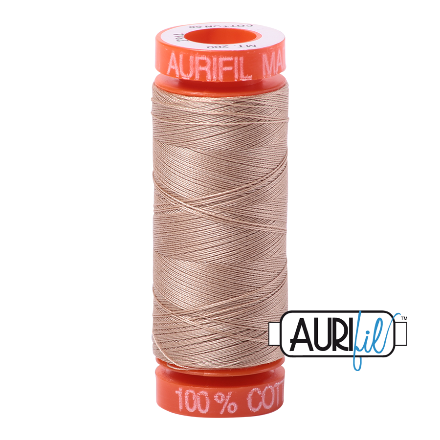 Aurifil Cotton Thread — Beige 2314 — Small 50wt
