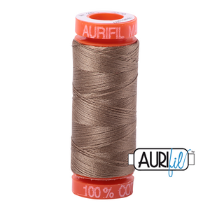 Aurifil Cotton Thread — Sandstone 2370 — Small 50wt
