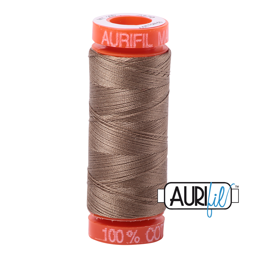 Aurifil Cotton Thread — Sandstone 2370 — Small 50wt