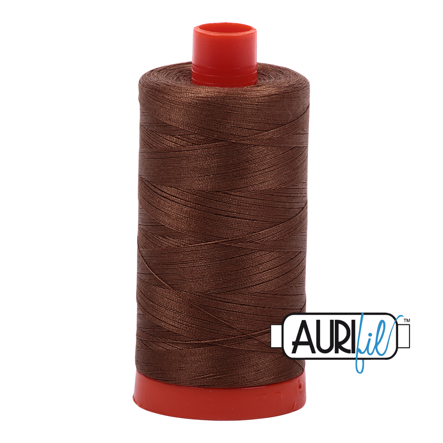 Aurifil Cotton Thread — Dark Antique Gold 2372 — Medium 50wt