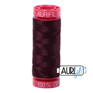 Aurifil Cotton Thread — Very Dark Brown 2465 — Small 12wt