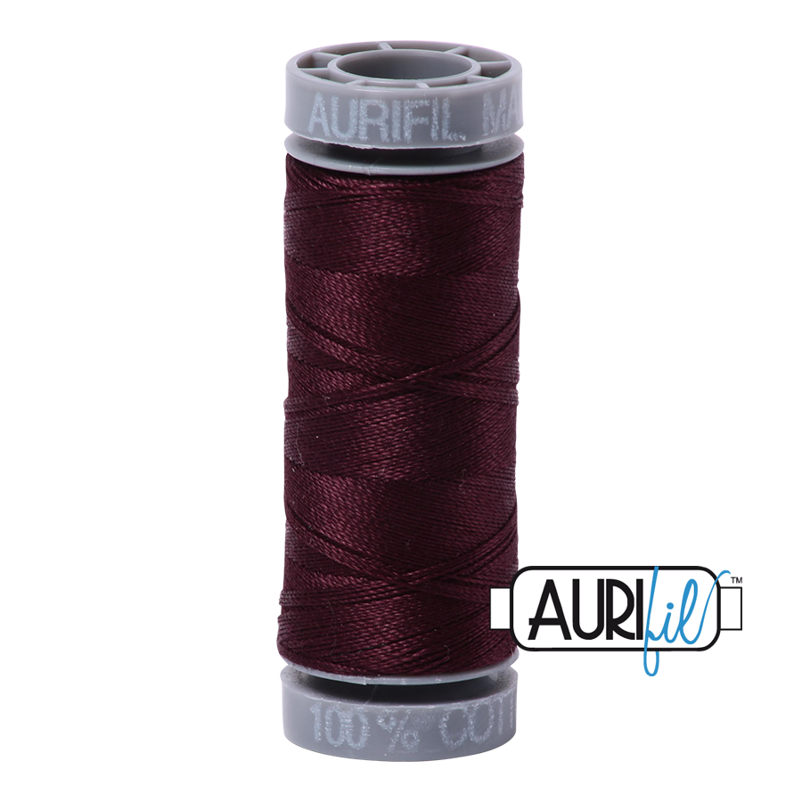Aurifil Cotton Thread — Very Dark Brown 2465 — Small 28wt