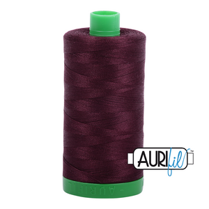 Aurifil Cotton Thread — Very Dark Brown 2465 — Medium 40wt