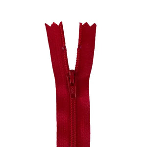 YKK Close Ended Zipper in Candy Apple 14" (519)