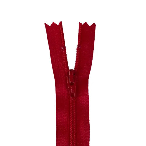 YKK Close Ended Zipper in Candy Apple 14" (519)