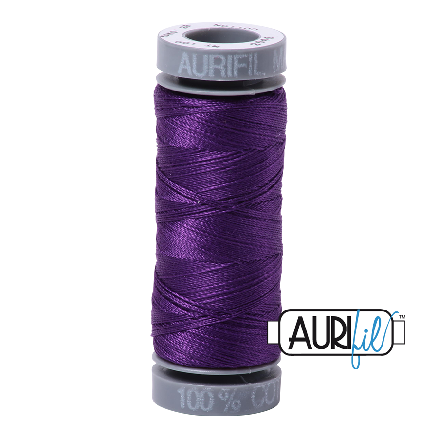 Aurifil Cotton Thread — Medium Purple 2545 — Small 28wt