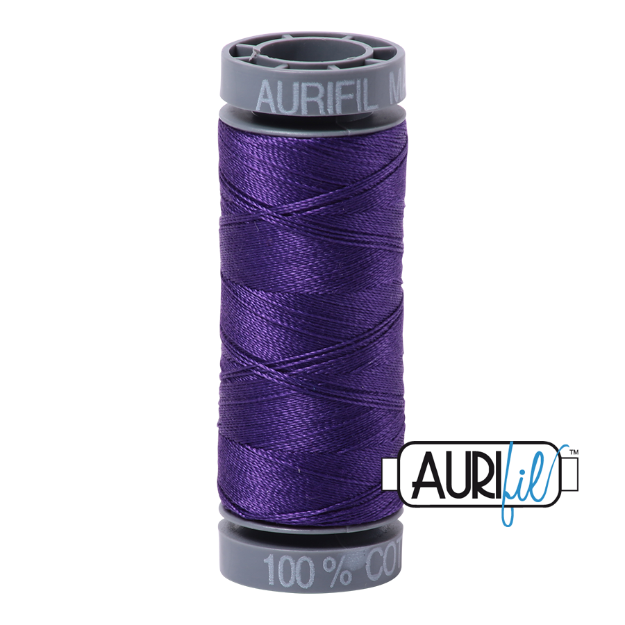 Aurifil Cotton Thread — Dark Violet 2582 — Small 28wt