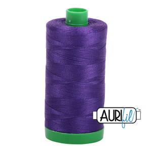 Aurifil Cotton Thread — Dark Violet 2582 — Medium 40wt