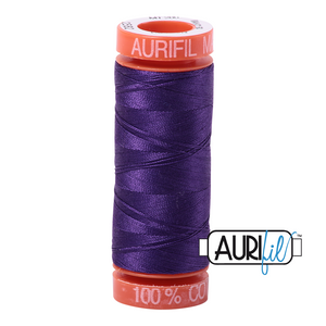 Aurifil Cotton Thread — Dark Violet 2582 — Small 50wt