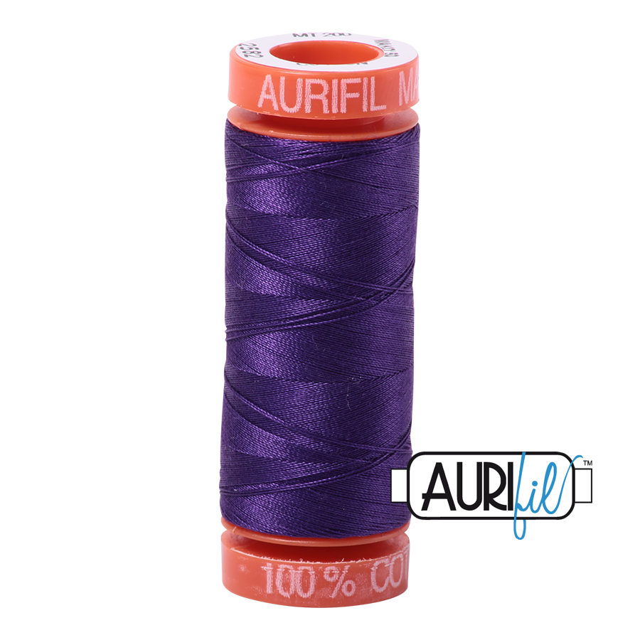 Aurifil Cotton Thread — Dark Violet 2582 — Small 50wt
