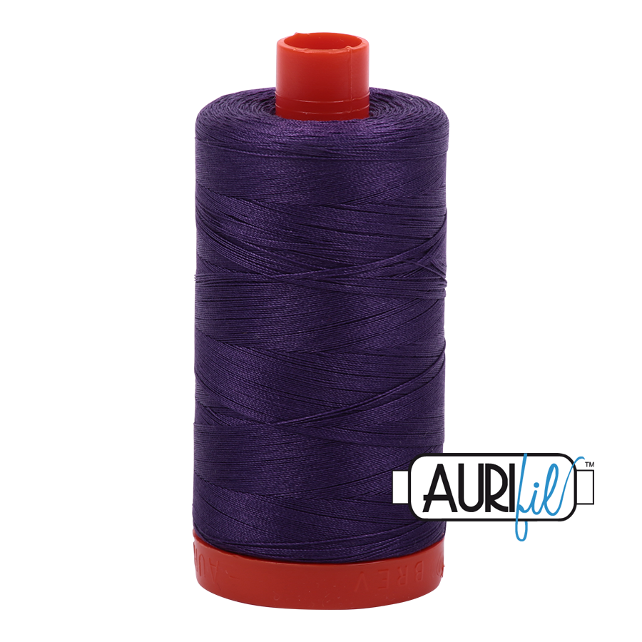 Aurifil Cotton Thread — Dark Violet 2582 — Medium 50wt