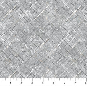 Urban Vibes - Diagonal Texture in Gray - for Northcott Fabrics