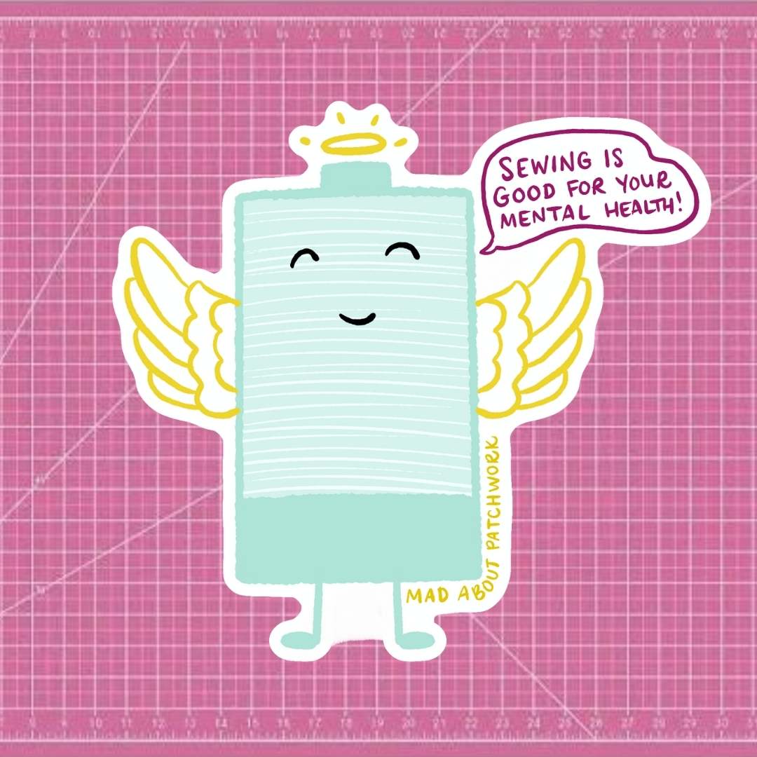 Angel on your Shoulder Spool "Good Influence" - Thread Spool Sticker