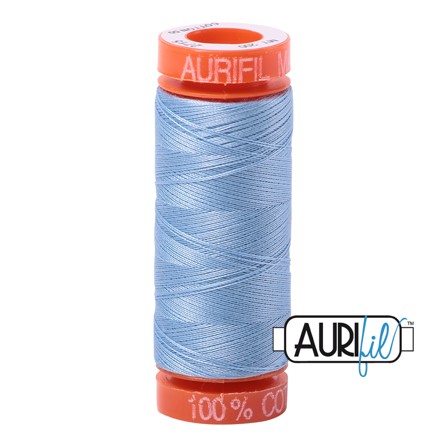 Aurifil Cotton Thread — Robins Egg 2715 — Small 50wt