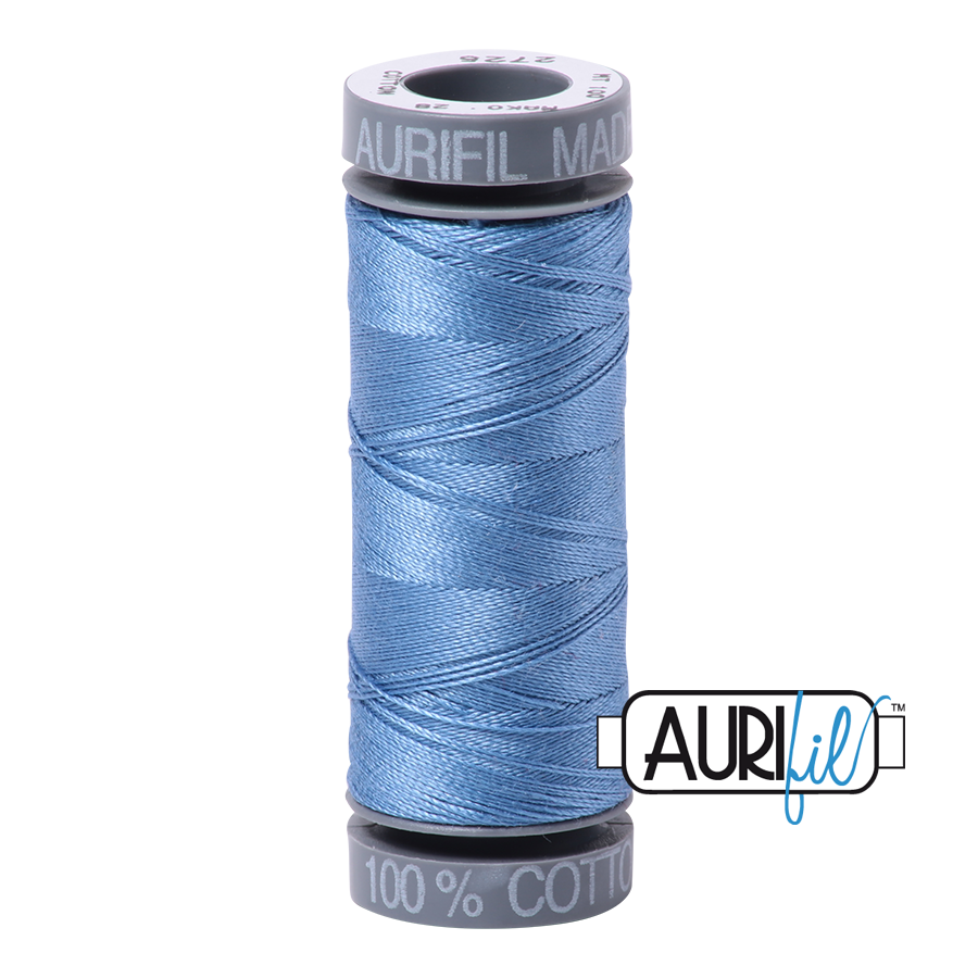 Aurifil Cotton Thread — Light Wedgewood 2725 — Small 28wt