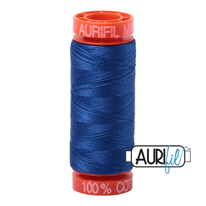 Aurifil Cotton Thread — Medium Blue 2735 — Small 50wt