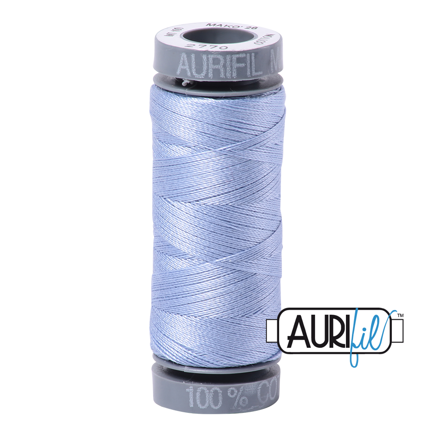 Aurifil Cotton Thread — Very Light Delft 2770 — Small 28wt