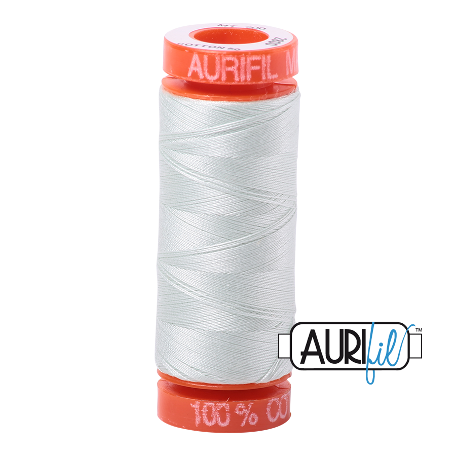 Aurifil Cotton Thread — Mint Ice 2800 — Small 50wt