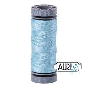 Aurifil Cotton Thread — Light Grey Turquoise 2805 — Small 28wt