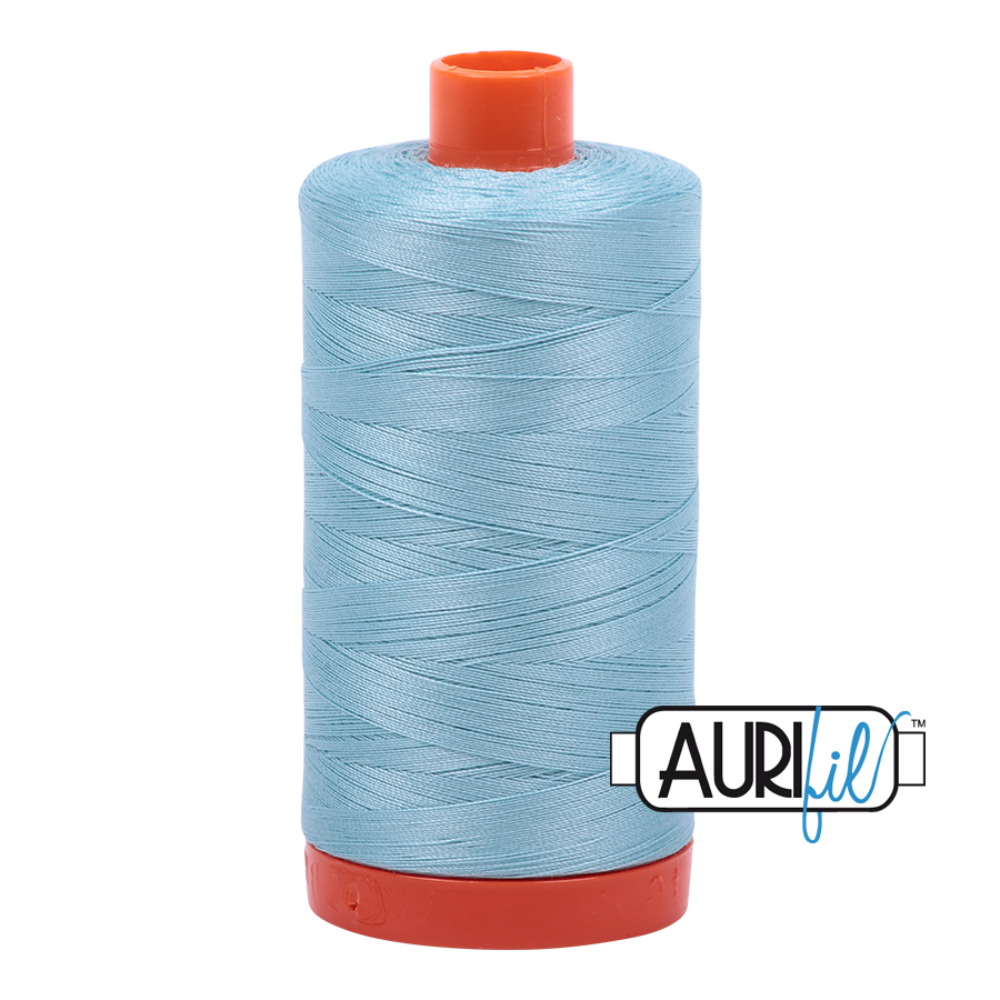 Aurifil Cotton Thread — Light Grey Turquoise 2805 — Medium 50wt