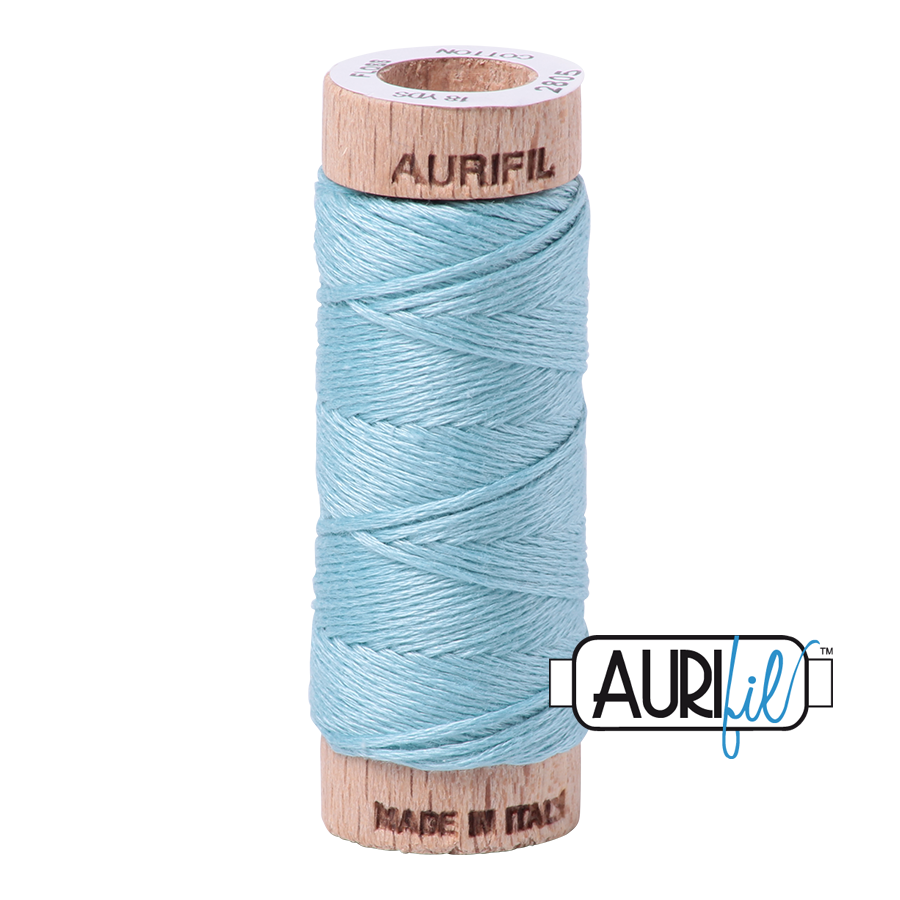 Aurifil Cotton Thread — Light Grey Turquoise 2805 — Small Floss