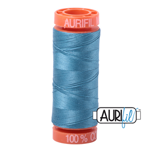 Aurifil Cotton Thread — Teal 2815 — Small 50wt