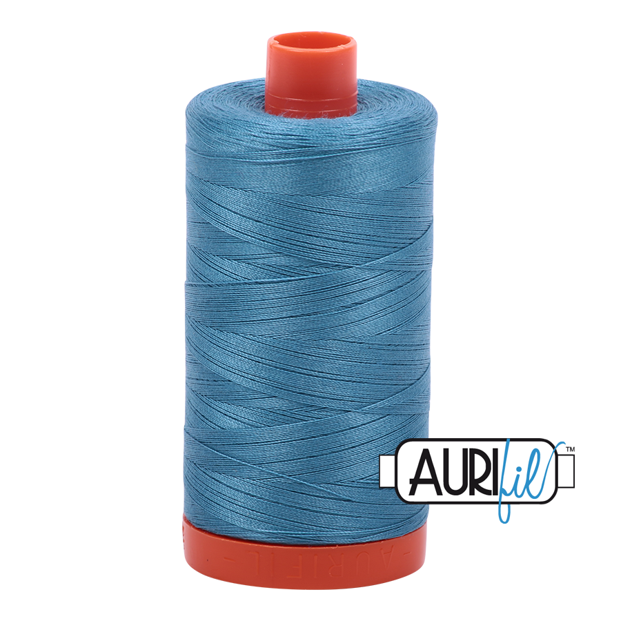 Aurifil Cotton Thread — Teal 2815 — Medium 40wt