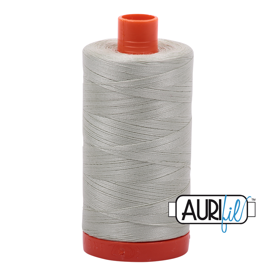 Aurifil Cotton Thread — Light Grey Green 2843 — Medium 50wt
