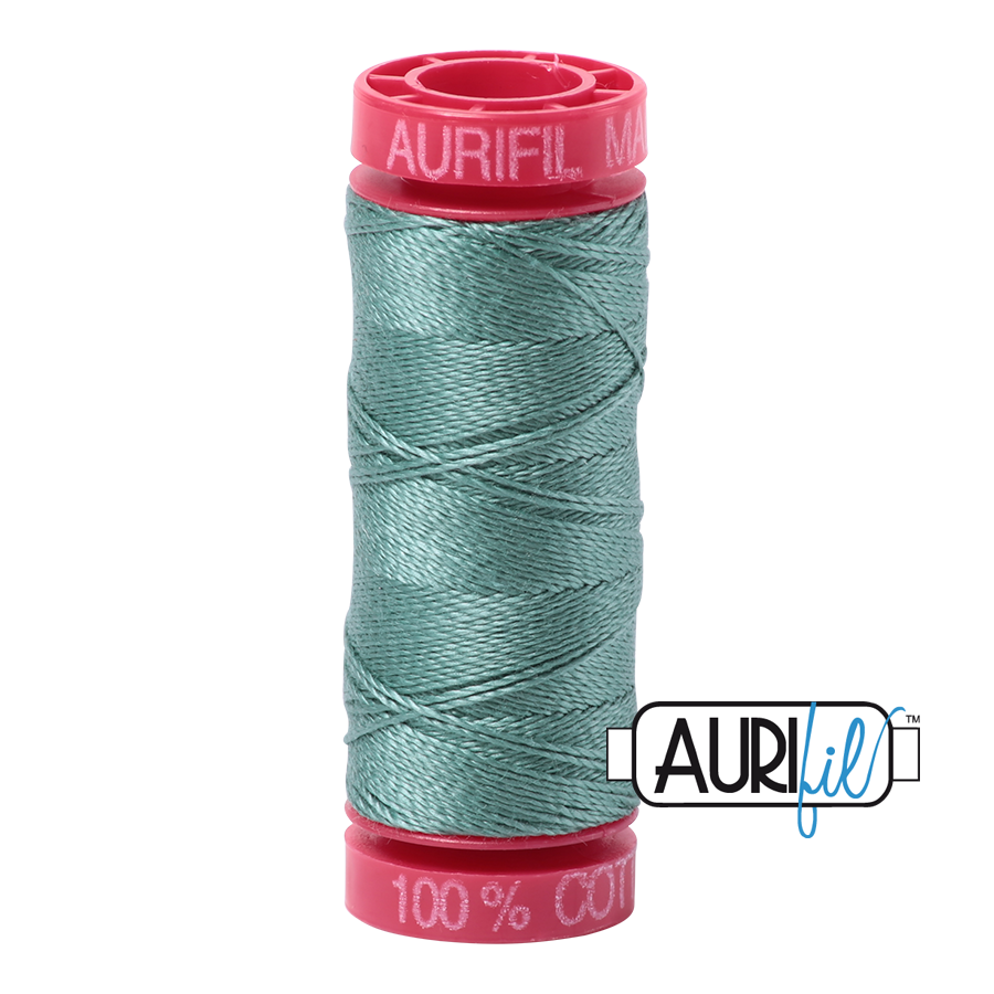 Aurifil Cotton Thread — Medium Juniper 2850 — Small 12wt