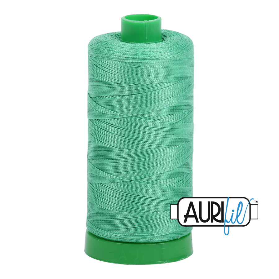 Aurifil Cotton Thread — Light Emerald 2860 — Medium 40wt