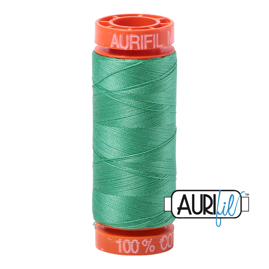 Aurifil Cotton Thread — Light Emerald 2860 — Small 50wt