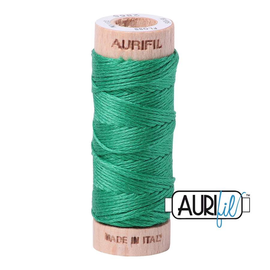 Aurifil Cotton Thread — Emerald 2865 — Small Floss