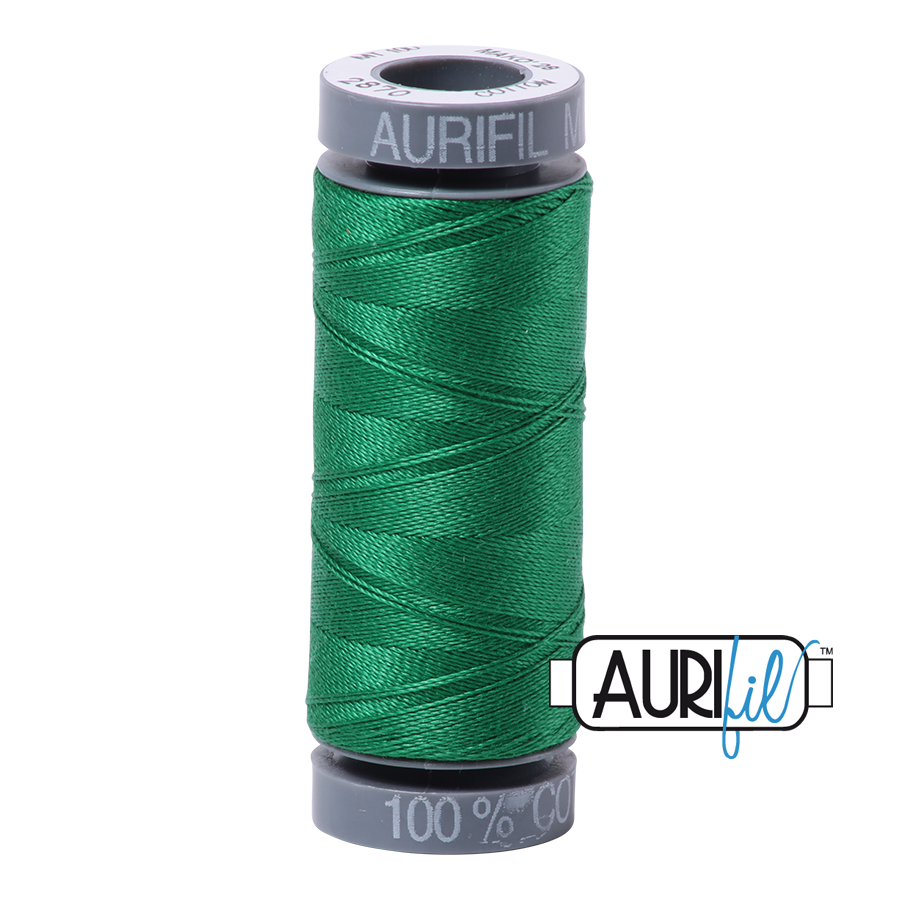 Aurifil Cotton Thread — Green 2870 — Small 28wt