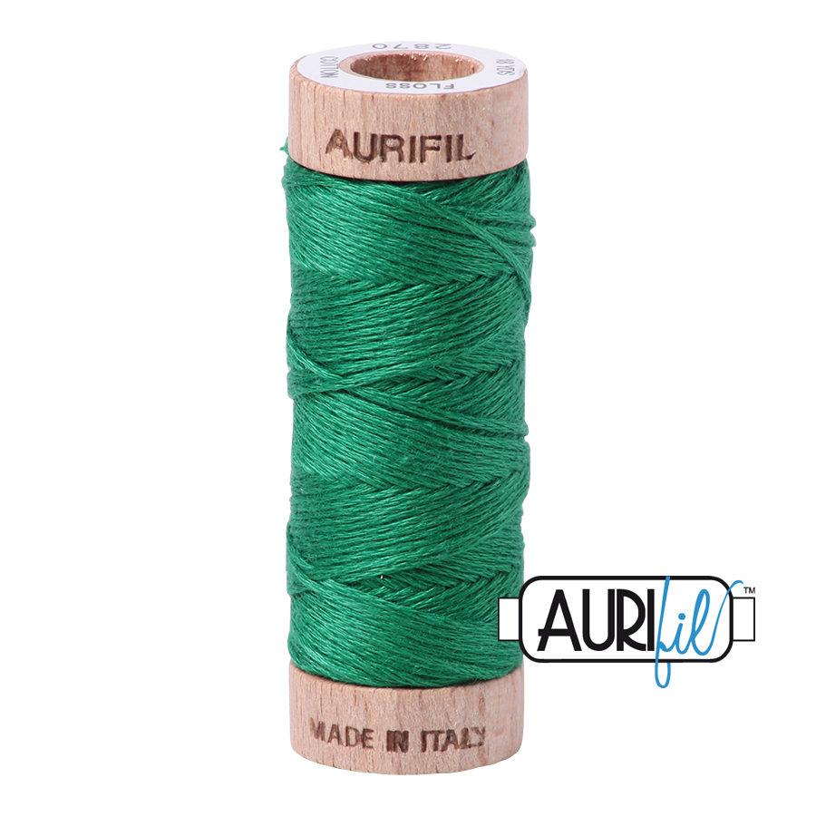 Aurifil Cotton Thread — Green 2870 — Small Floss