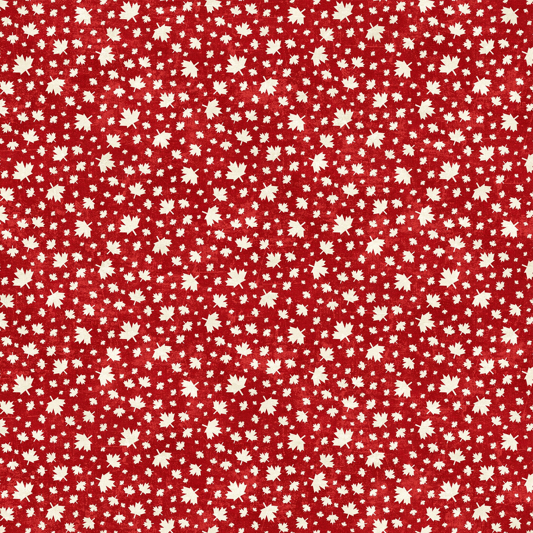 Medium Leaf in Red from Canadian Classics 3 by Deborah Edwards for Northcott