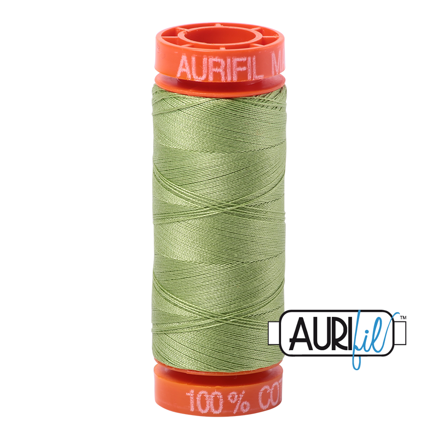Aurifil Cotton Thread — Light Fern 2882 — Small 50wt