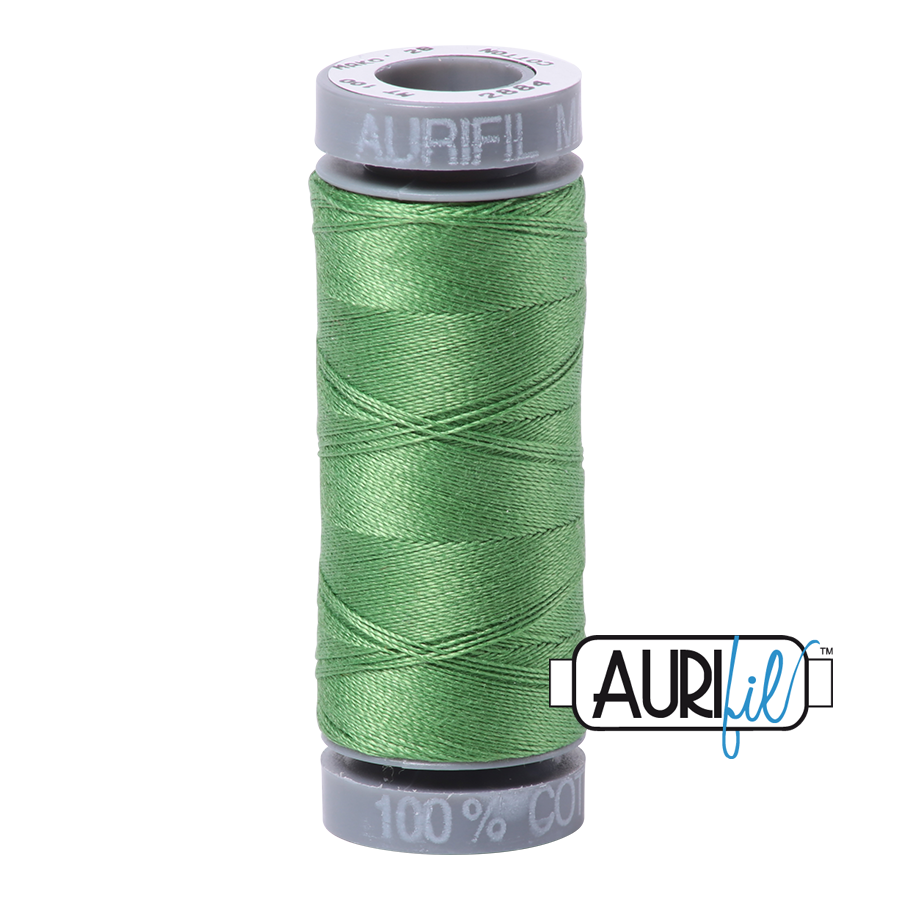 Aurifil Cotton Thread — Green Yellow 2884 — Small 28wt