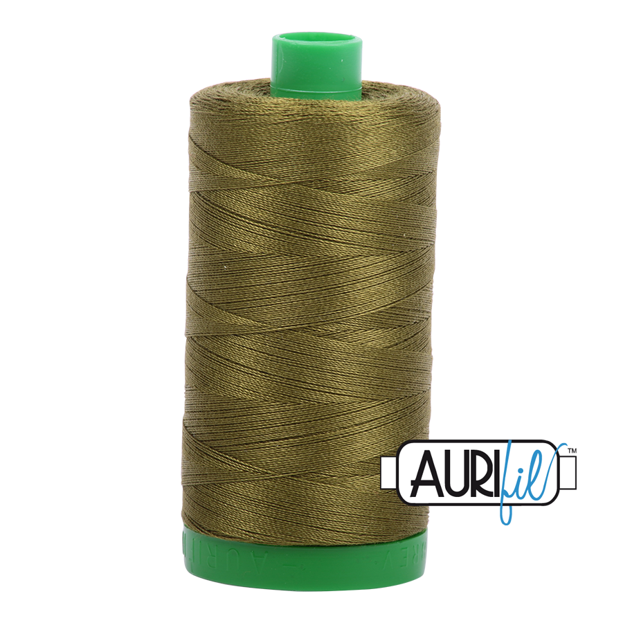 Aurifil Cotton Thread — Very Dark Olive 2887 — Medium 40wt