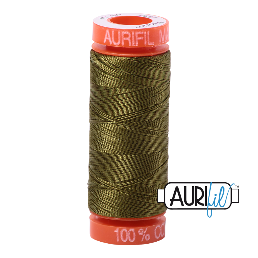 Aurifil Cotton Thread — Very Dark Olive 2887 — Small 50wt