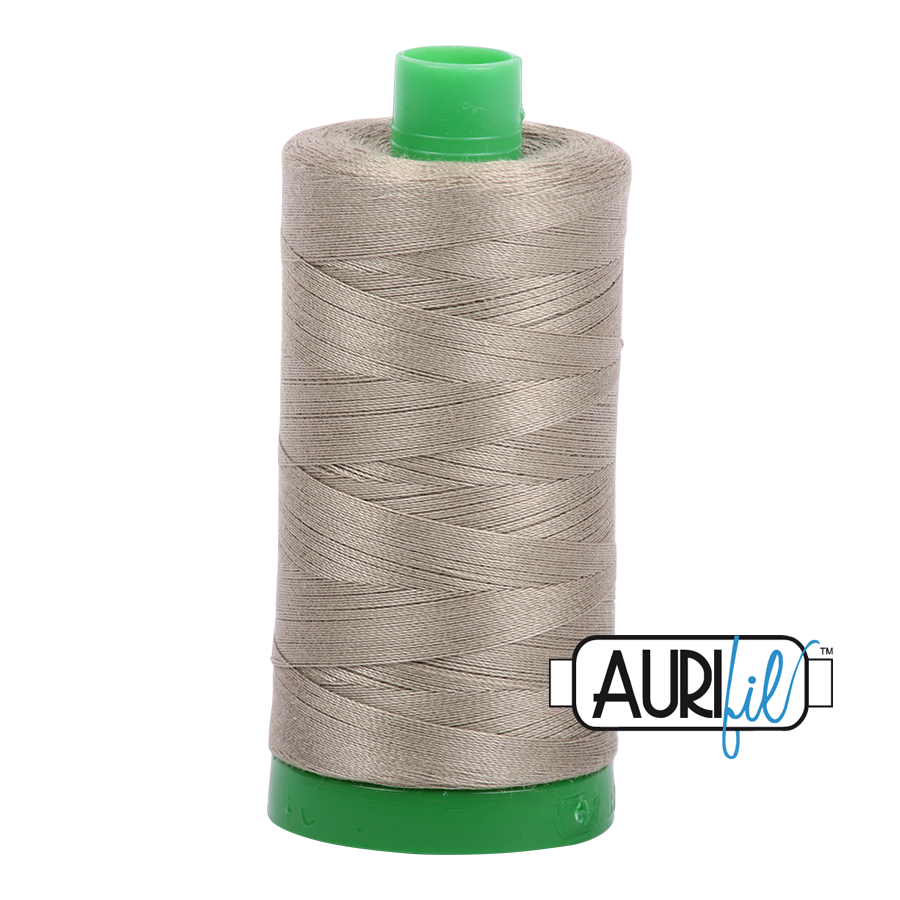 Aurifil Cotton Thread — Light Kakhy Green 2900 — Medium 40wt