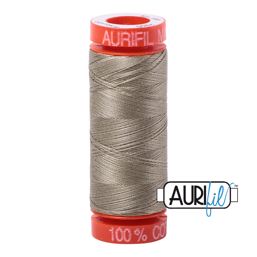 Aurifil Cotton Thread — Light Kakhy Green 2900 — Small 50wt