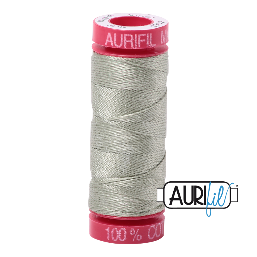 Aurifil Cotton Thread — Light Laurel Green 2902 — Small 12wt
