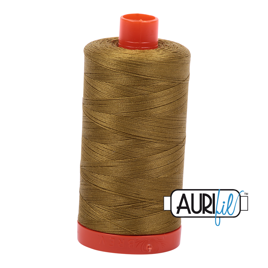 Aurifil Cotton Thread — Medium Olive 2910 — Medium 50wt