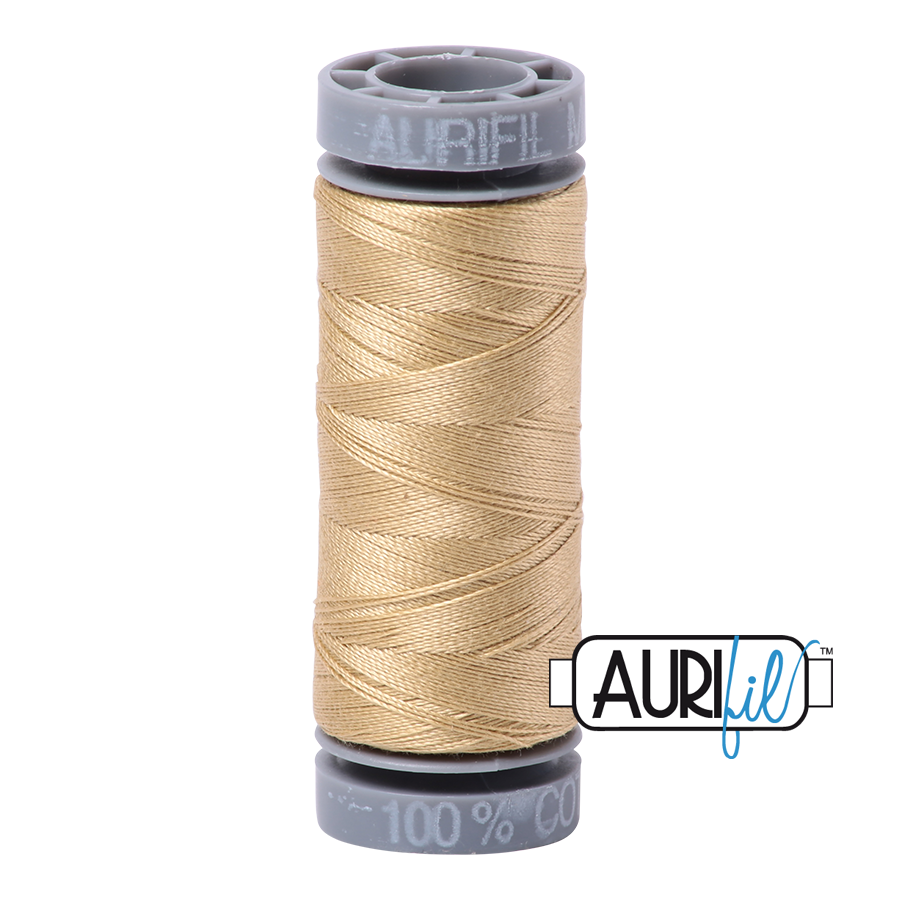 Aurifil Cotton Thread — Very Light Brass 2915 — Small 28wt